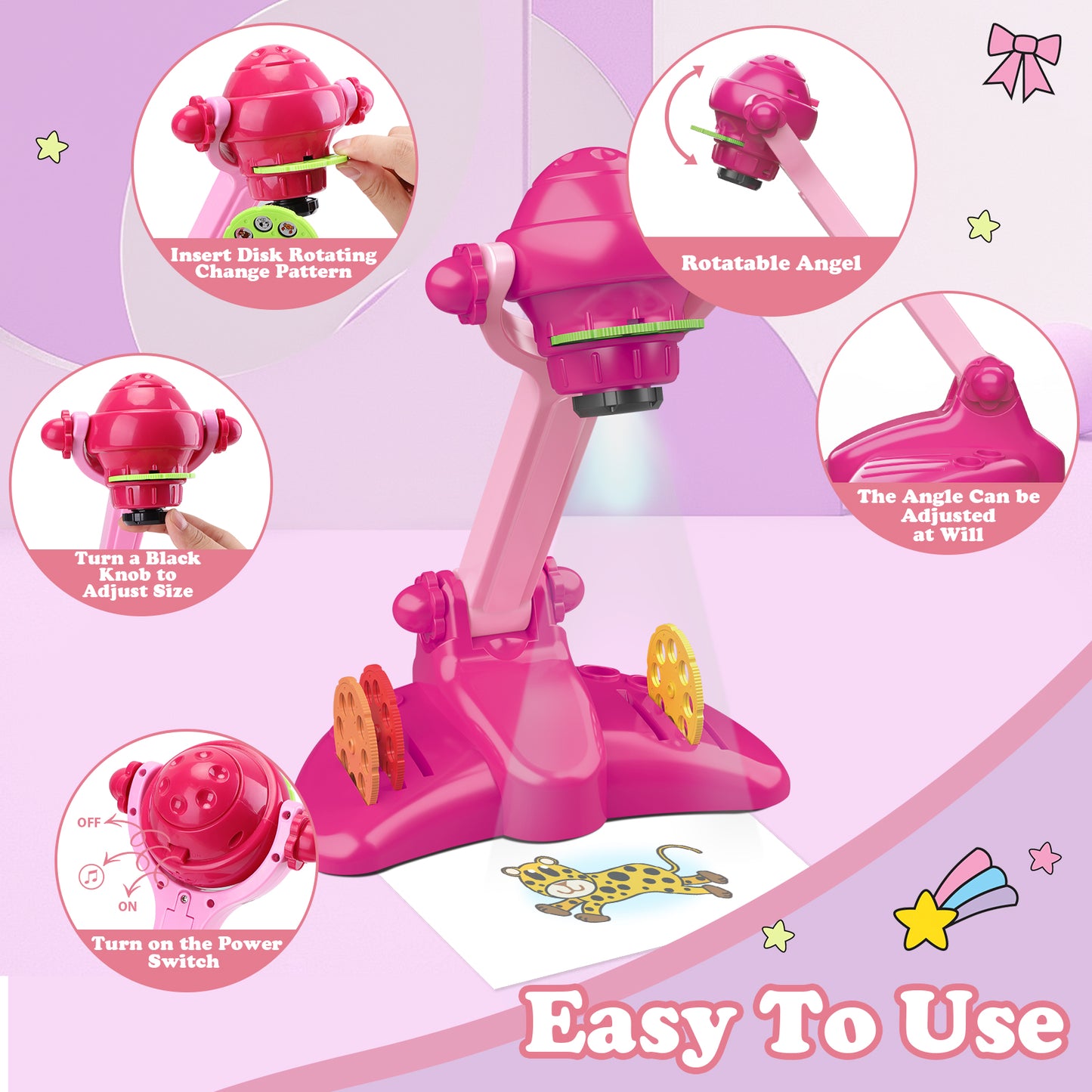 Adjustable Drawing Projector for Kids Aged 3+