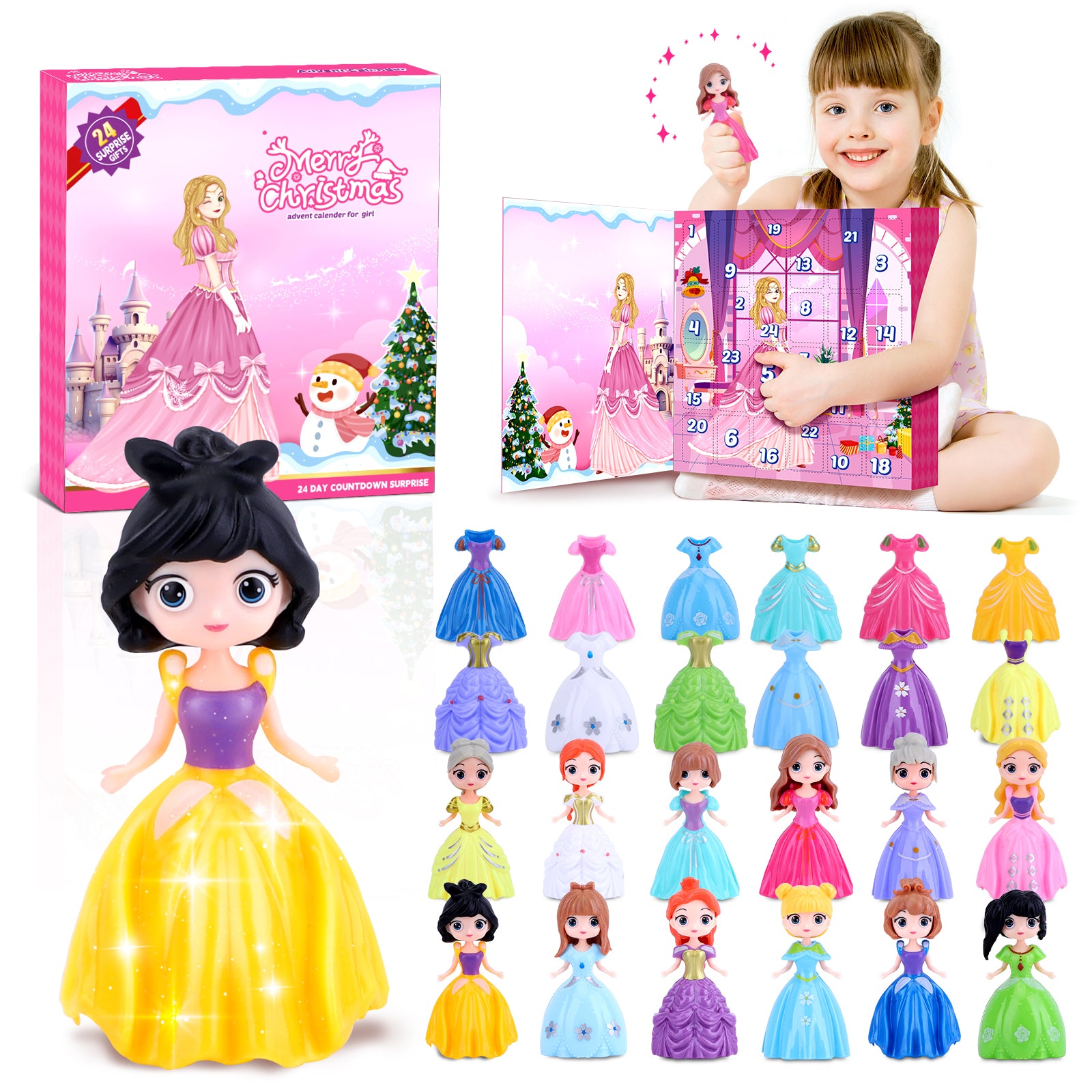 Princess with Dress Up Clothes Advent Calendar
