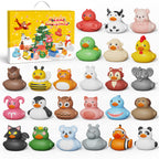 Rubber Ducks Bath Toys 24 Days Christmas Countdown Calendar