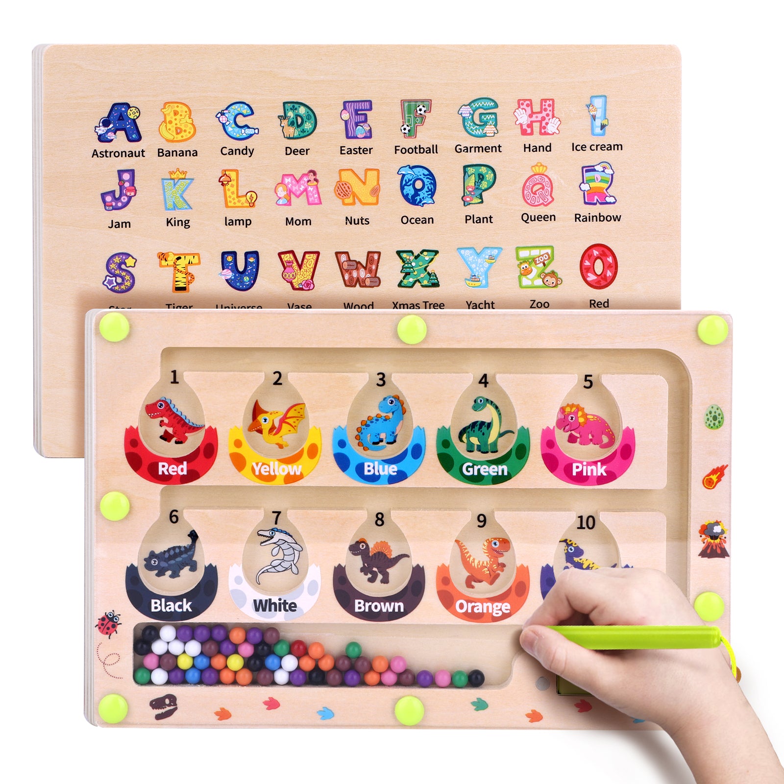 Mini Magnetic Color and Number Maze Montessori Toy
