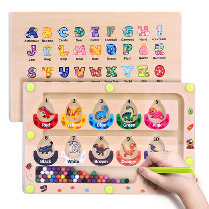Mini Magnetic Color and Number Maze Montessori Toy