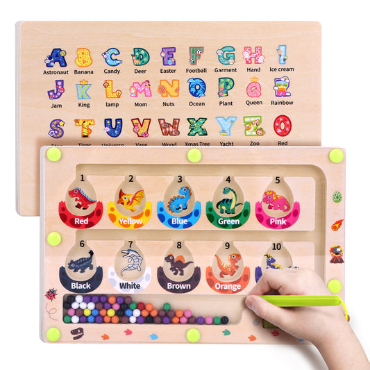 Mini Magnetic Color and Number Maze Montessori Toy
