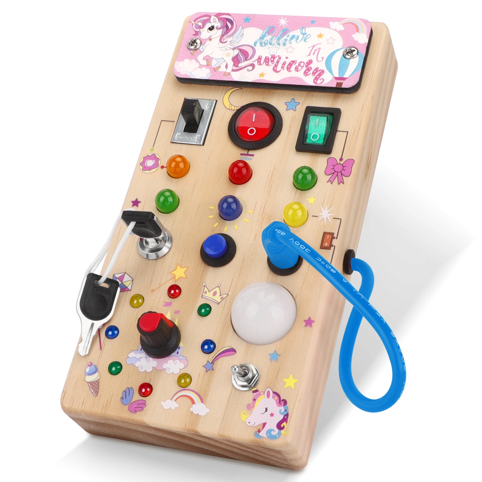 Led Busy Board with 8 Light switches