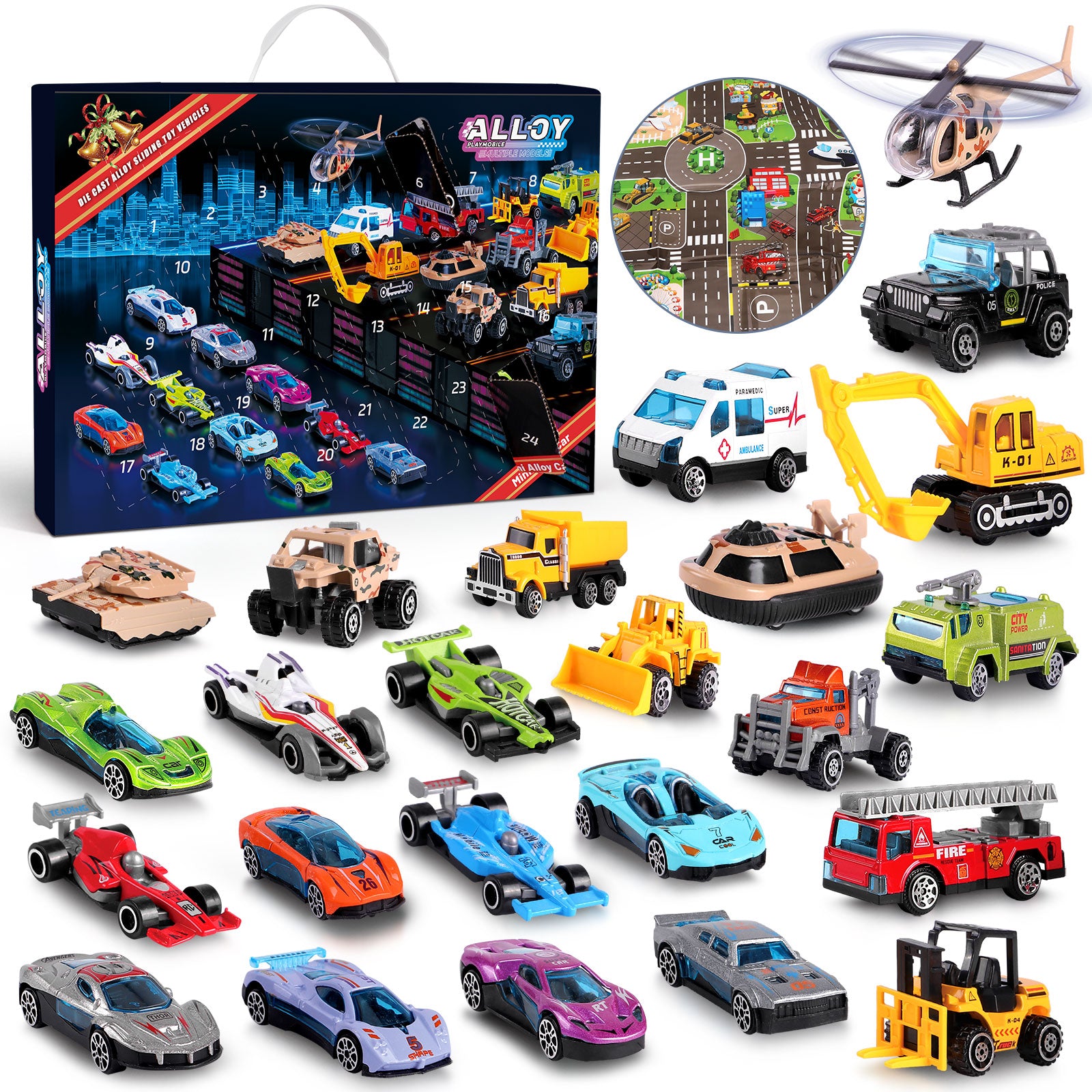 Vehicles Toys Countdown Advent Calendars