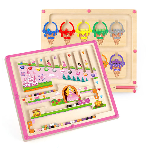2 in 1 Magnetic Color and Number Maze