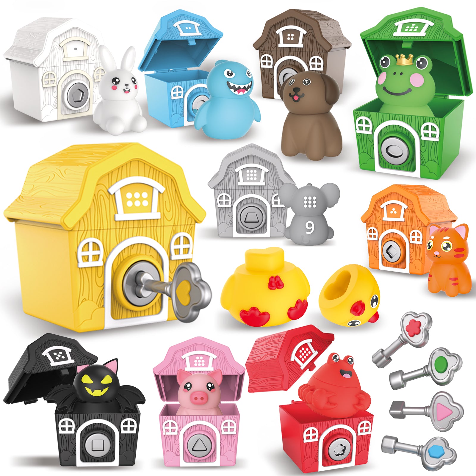 Toddler Learning Farm Barn Animals Toys