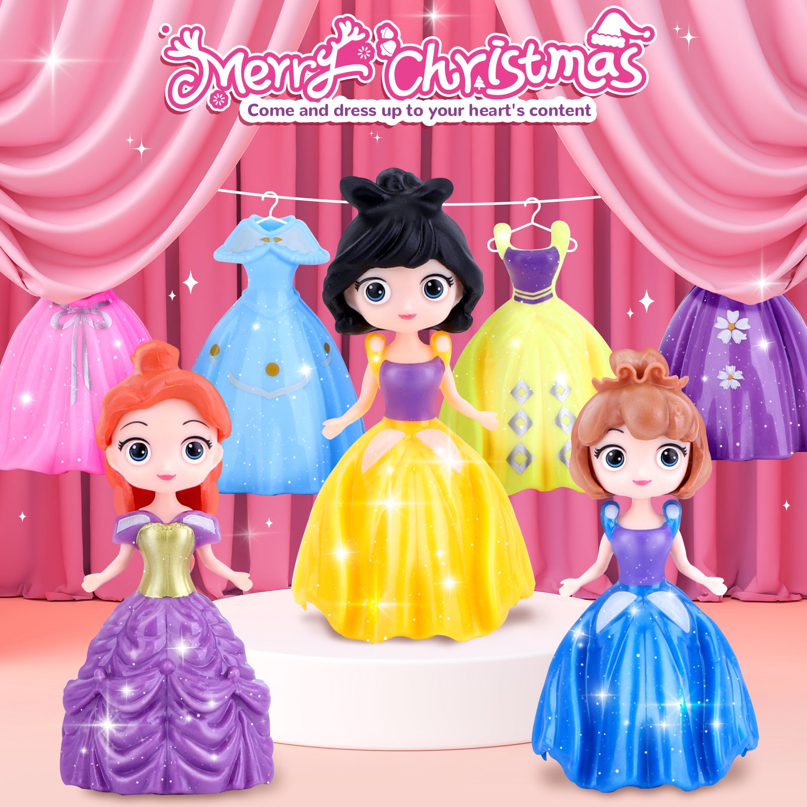Princess with Dress Up Clothes Advent Calendar