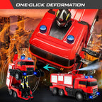 Remote Control Fire Truck With Led Light & Sounds