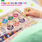 Mini Magnetic Color and Number Maze Montessori Toy