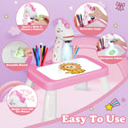 Large-Sized Drawing Projector Table for Kids 3+ Year Old