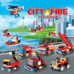 Fire Truck and Construction Play Vehicles Building Blocks Advent Calendar