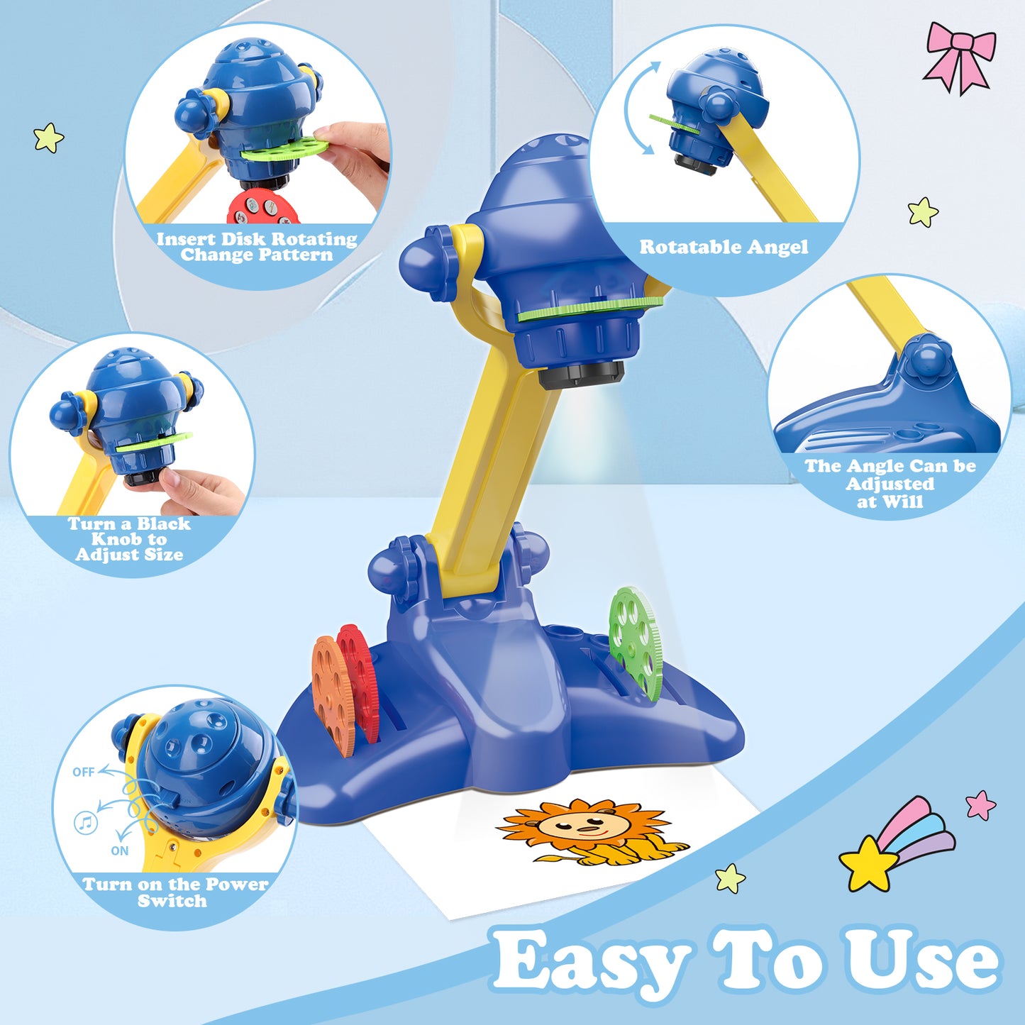 Adjustable Drawing Projector for Kids Aged 3+