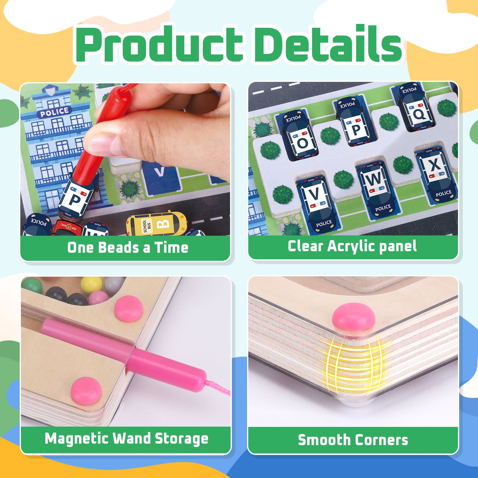 2 in 1 Magnetic Color and Number Maze