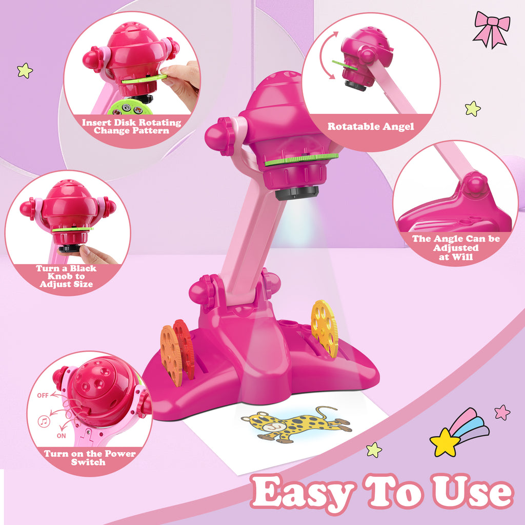 Adjustable Drawing Projector for Kids Aged 3+