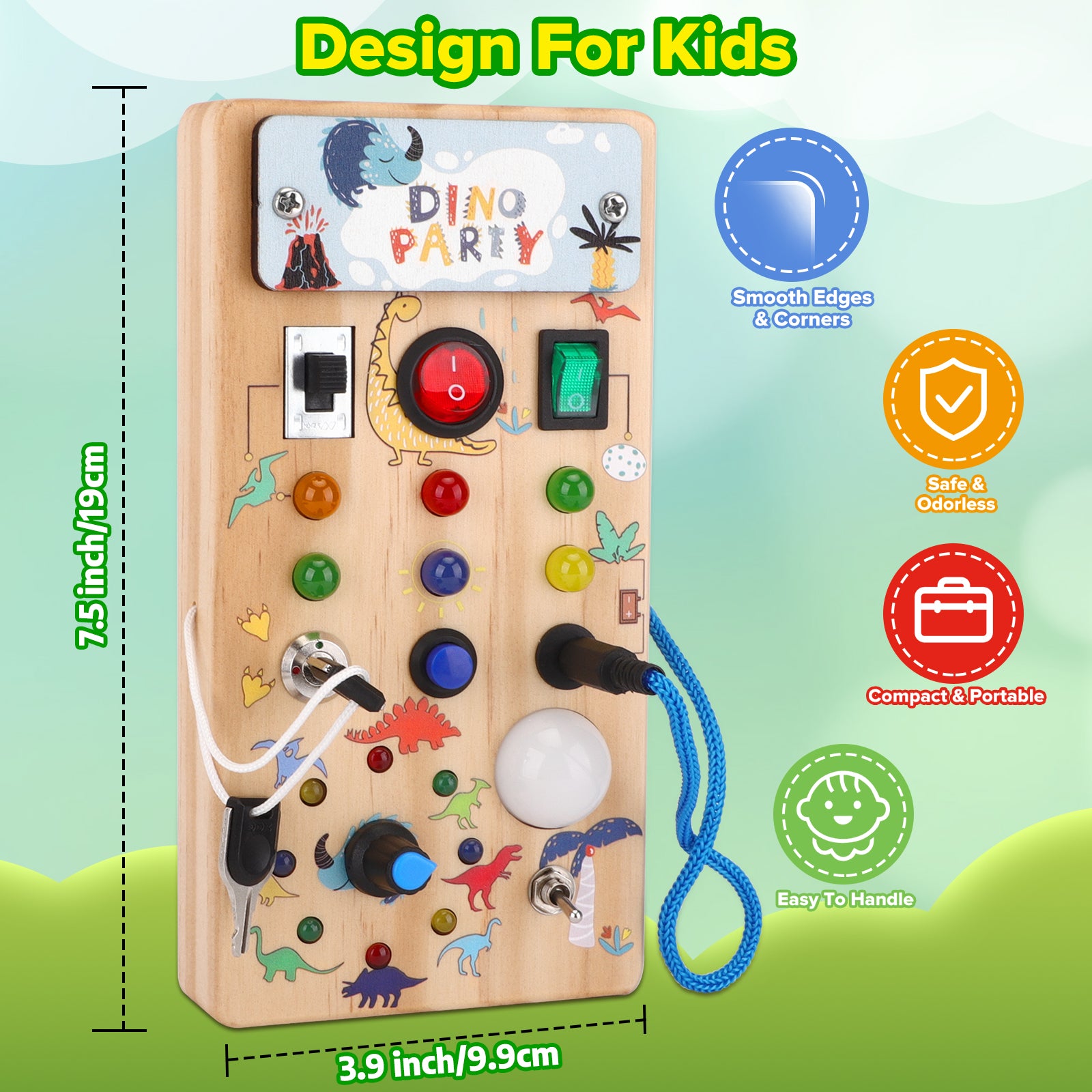 Led Busy Board with 8 Light switches