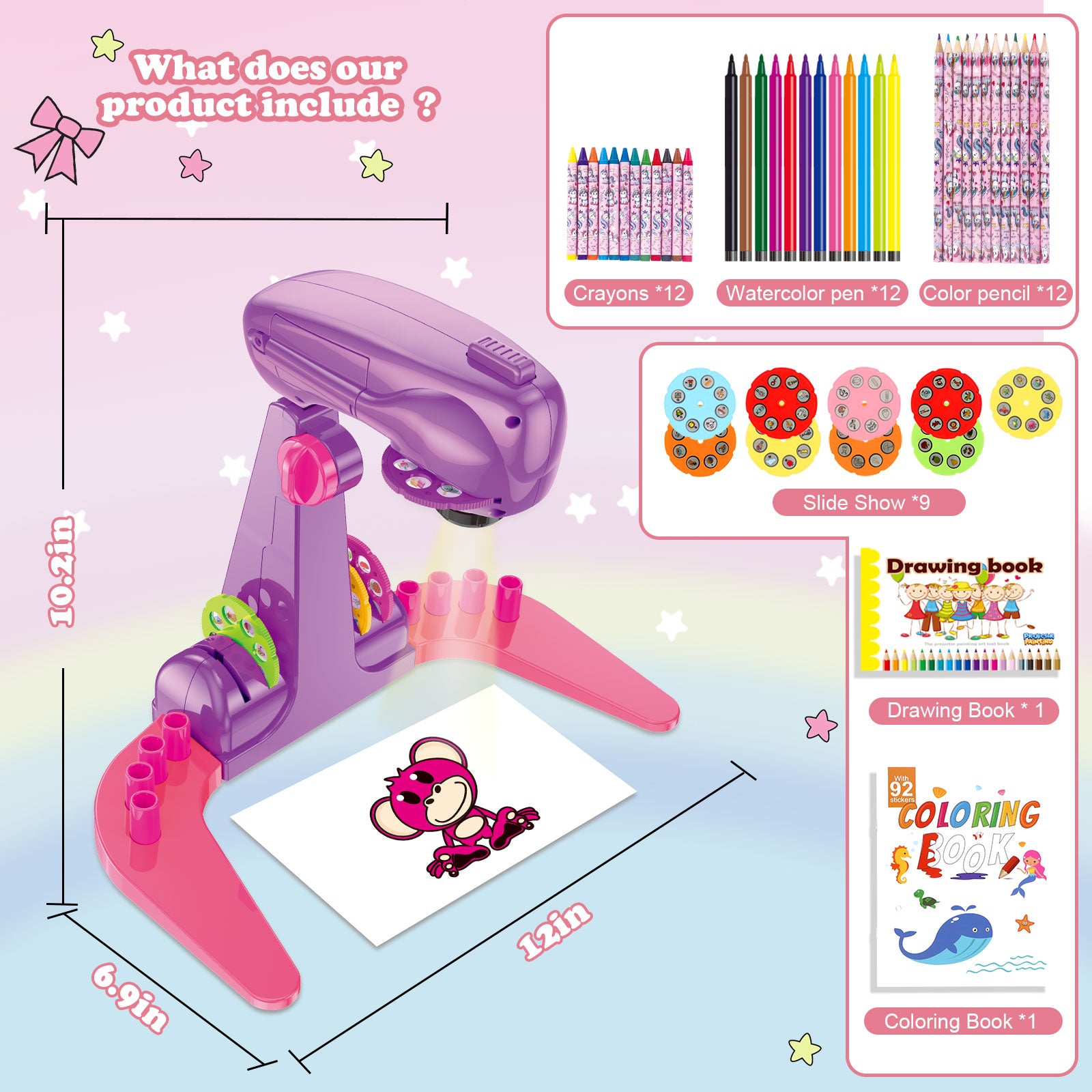 Fixed Drawing Projector for Kids