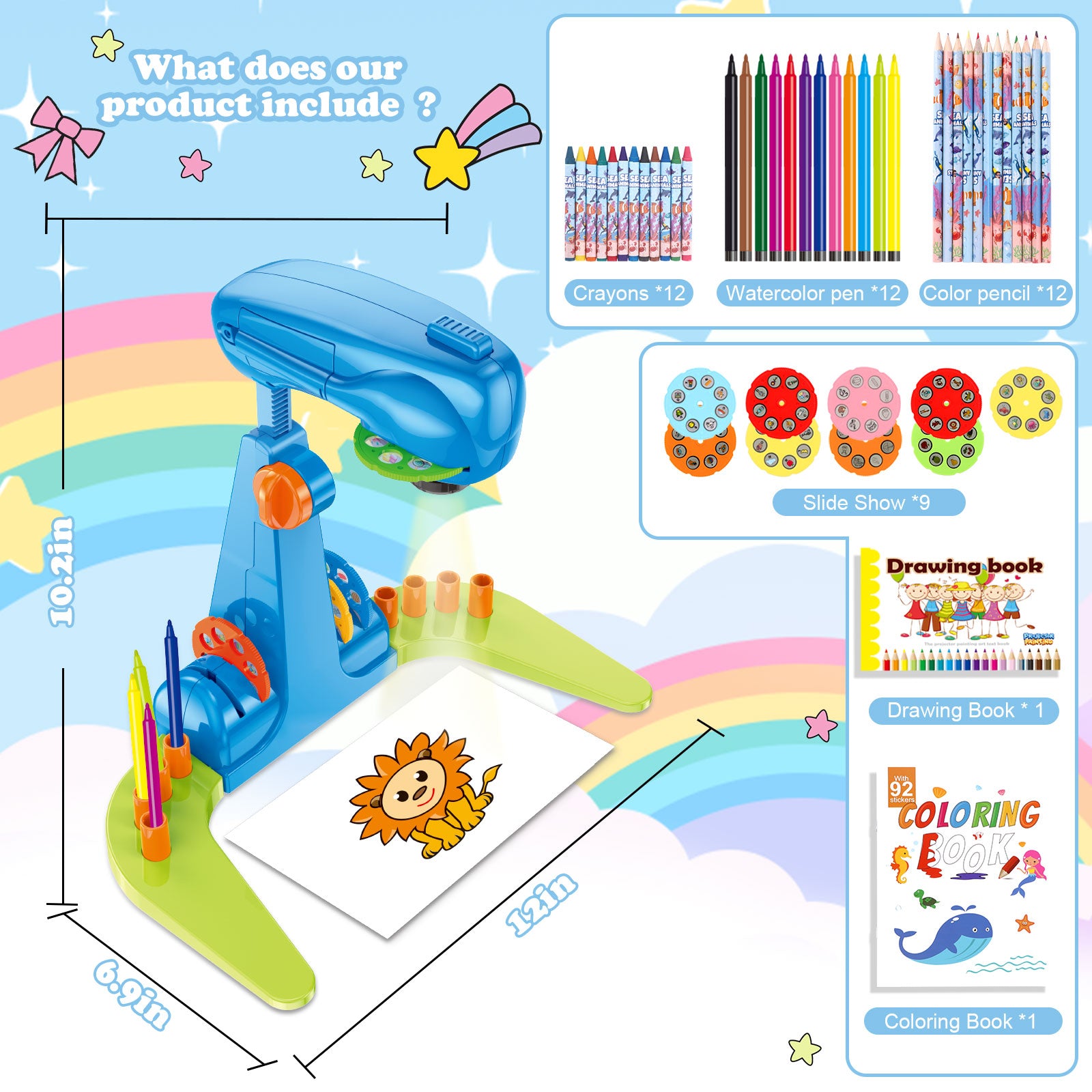 Fixed Drawing Projector for Kids
