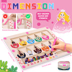 Mini Magnetic Color and Number Maze Montessori Toy