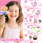 36 Pcs Flowers DIY Fabric Flower Bouquet Kit