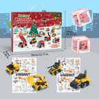 Fire Truck and Construction Play Vehicles Building Blocks Advent Calendar