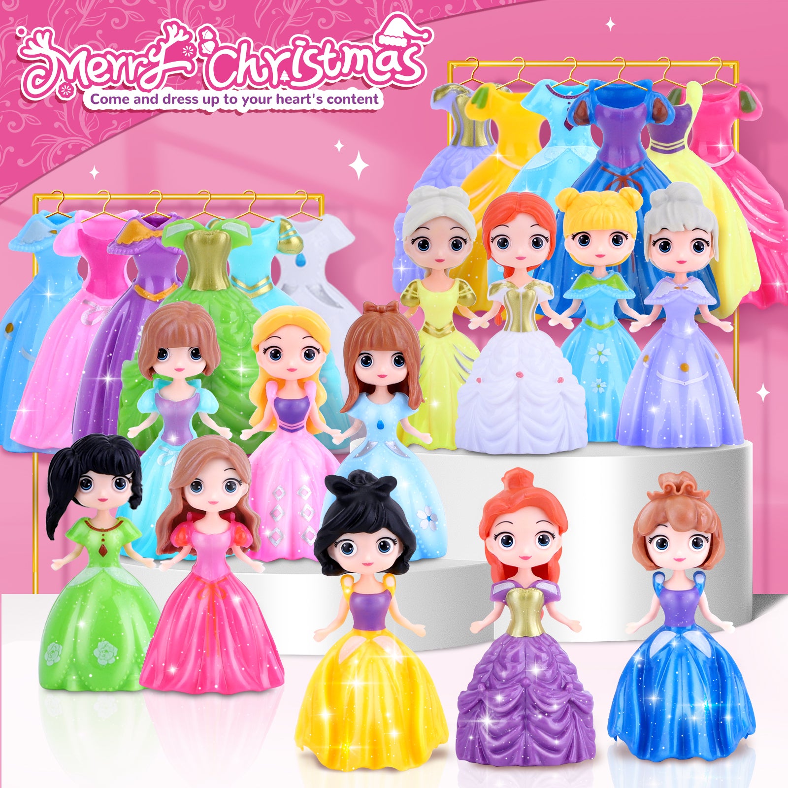 Princess with Dress Up Clothes Advent Calendar