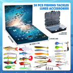 Fishing Advent Calendar with Lures Set