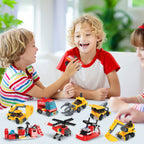 Fire Truck and Construction Play Vehicles Building Blocks Advent Calendar